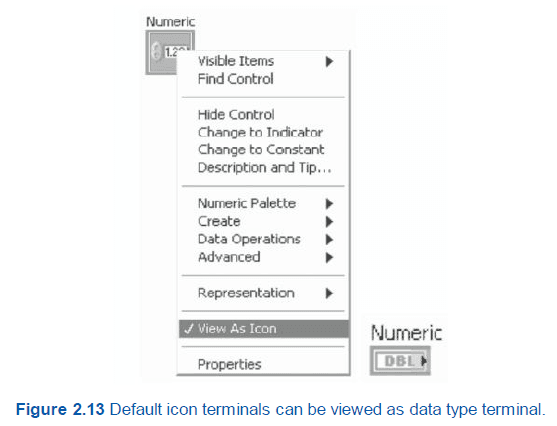 Data type Icon Terminal