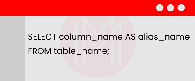 alias in SQL