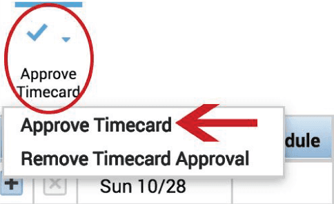 TimeCard Approvals