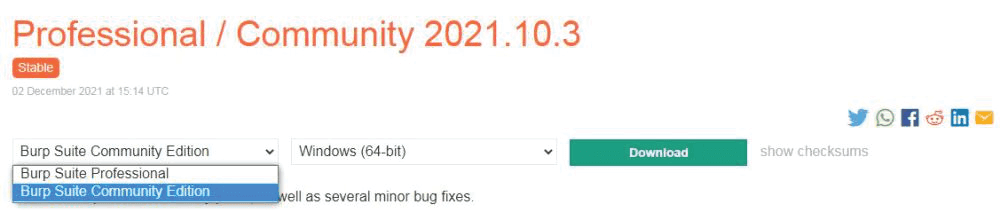 Download Burp Suite Community Edition