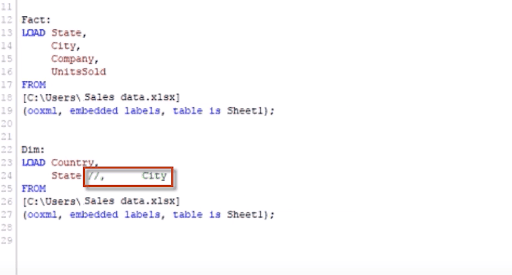 synthetic key in qlikview - removing fields