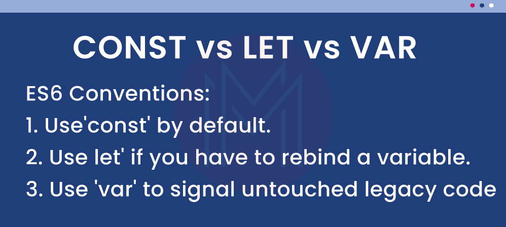 CANST vs LET vs VAR