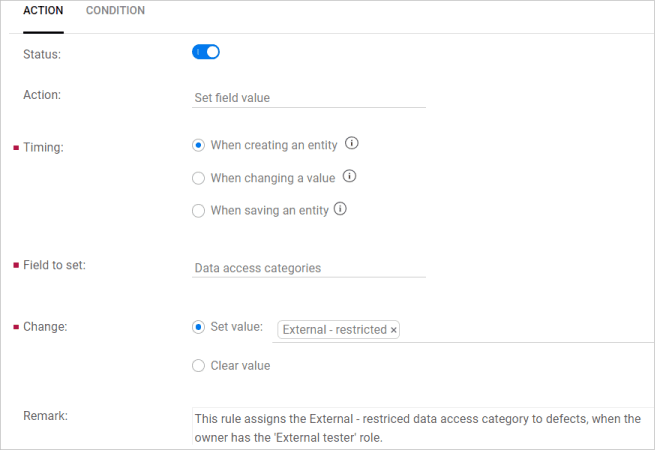 Data Access Categories