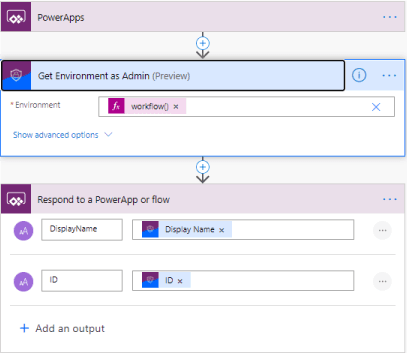 Power Automate environment