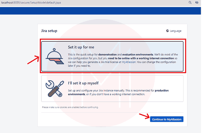 Installation of JIRA on Windows Step 9