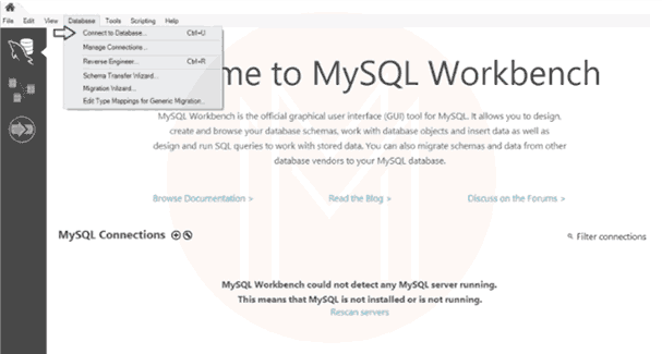 linux connect to mysql step8