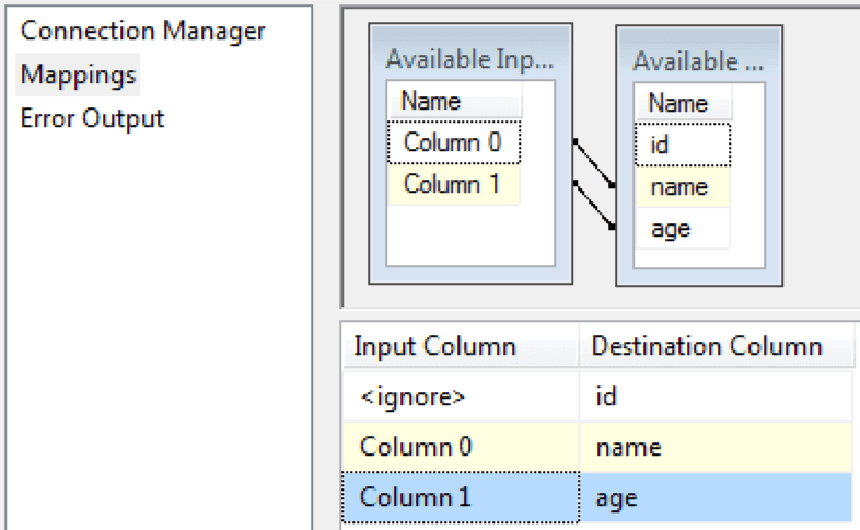 Mappings Tab