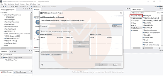 Configuring Mulesoft step 9