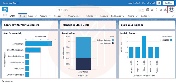  Creating a Salesforce account step 2