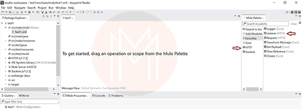 Configuring Mulesoft step 1