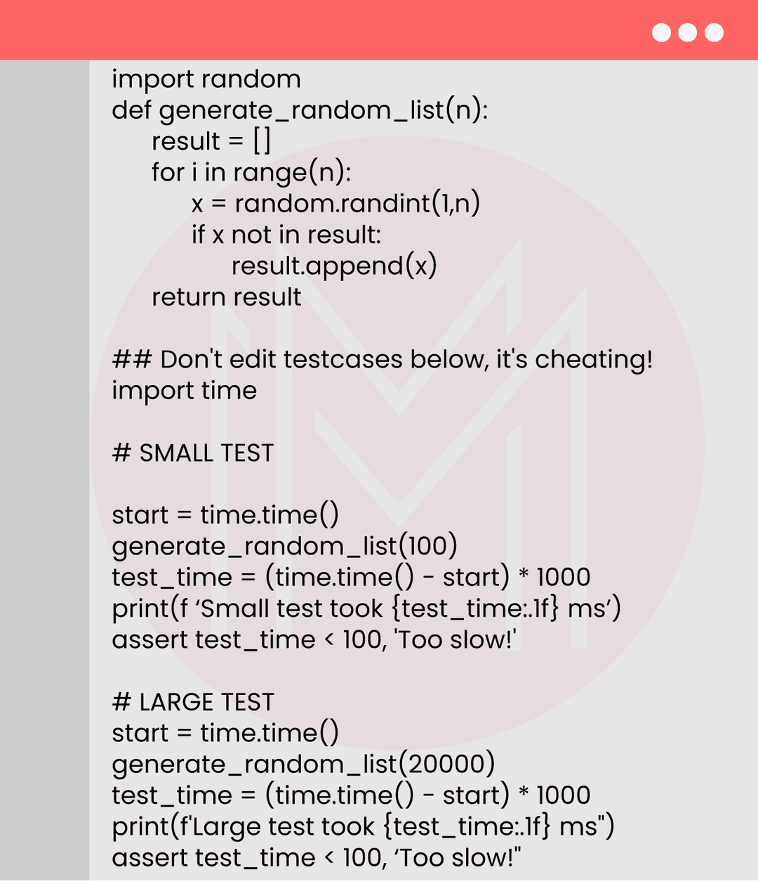 Python code