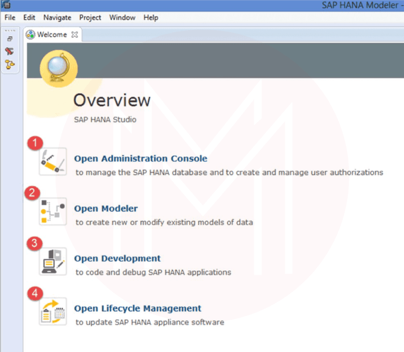 SAP HANA Studio Overview
