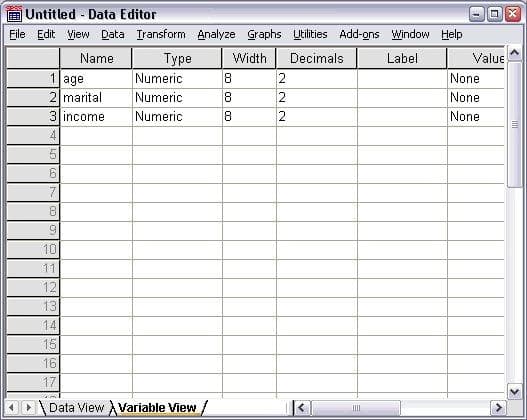 Entering Numeric Data