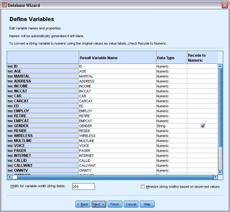 Reading Data from a Database