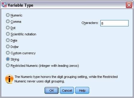 Entering Numeric Data