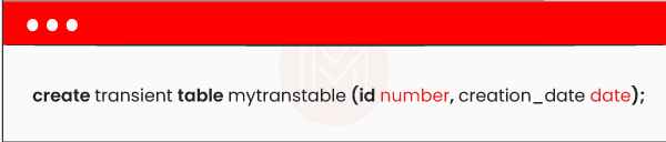 Transient Tables