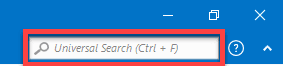 Uipath universal search bar